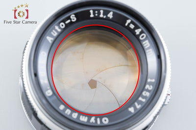 【中古】OLYMPUS オリンパス G.ZUIKO AUTO-S 40mm f/1.4 PEN Fマウント