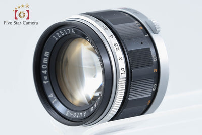 【中古】OLYMPUS オリンパス G.ZUIKO AUTO-S 40mm f/1.4 PEN Fマウント