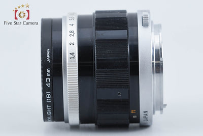 【中古】OLYMPUS オリンパス G.ZUIKO AUTO-S 40mm f/1.4 PEN Fマウント