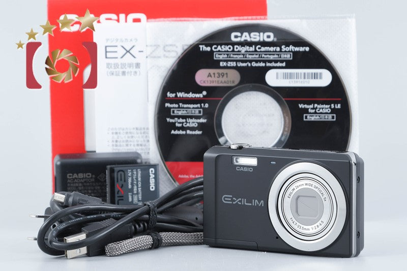 【中古】CASIO カシオ EXILIM EX-ZS5 ブラック コンパクトデジタルカメラ 元箱付き