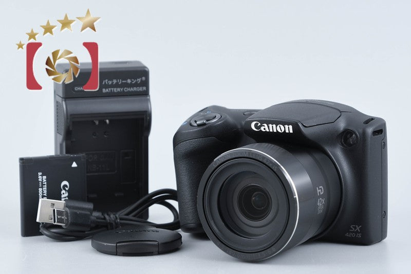 【中古】Canon キヤノン PowerShot SX420 IS ブラック コンパクトデジタルカメラ