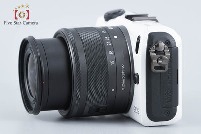 【中古】Canon キヤノン EOS M ホワイト + EF-M 15-45mm f/3.5-6.3 IS STM