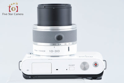 【中古】Nikon ニコン 1 J1 標準ズームレンズキット ホワイト