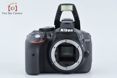 【中古】Nikon ニコン D5300 18-55 VR II レンズキット ブラック シャッター回数僅少