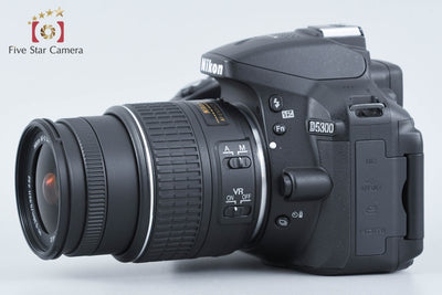 【中古】Nikon ニコン D5300 18-55 VR II レンズキット ブラック シャッター回数僅少