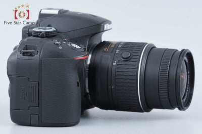 【中古】Nikon ニコン D5300 18-55 VR II レンズキット ブラック シャッター回数僅少