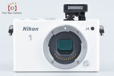 【中古】Nikon ニコン 1 J4 ホワイト ミラーレス一眼カメラ シャッター回数僅少
