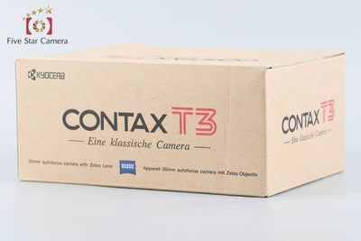 【中古】CONTAX コンタックス T3 ダブルティース コンパクトフィルムカメラ 元箱付き