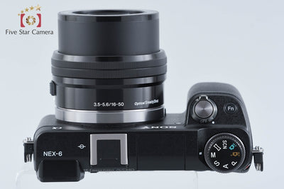 【中古】SONY ソニー α NEX-6 パワーズームレンズキット ブラック シャッター回数僅少 元箱付き 多言語対応