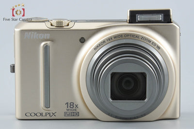 【中古】Nikon ニコン COOLPIX S9100 ソフィアゴールド コンパクトデジタルカメラ
