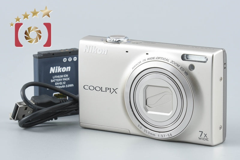 【中古】Nikon ニコン COOLPIX S6100 シャンパンシルバー コンパクトデジタルカメラ