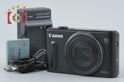 【中古】Canon キヤノン PowerShot SX610 HS ブラック コンパクトデジタルカメラ