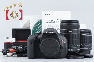 【中古】Canon キヤノン EOS Kiss X5 ダブルズームレンズキット シャッター回数僅少