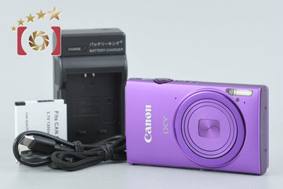 【中古】Canon キヤノン IXY 430F パープル コンパクトデジタルカメラ
