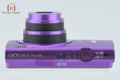 【中古】Canon キヤノン IXY 430F パープル コンパクトデジタルカメラ