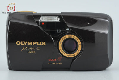 【中古】OLYMPUS オリンパス μ[mju:]-II LIMITED ブラウン コンパクトフィルムカメラ