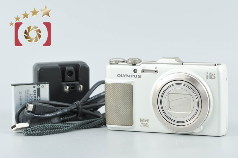 【中古】OLYMPUS オリンパス STYLUS SH-25MR ホワイト コンパクトデジタルカメラ