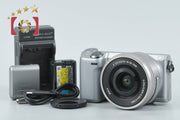 【中古】SONY ソニー α NEX-5R パワーズームレンズキット シルバー 多言語対応