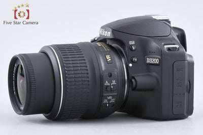 【中古】Nikon ニコン D3200 18-55 VR レンズキット ブラック 元箱付き