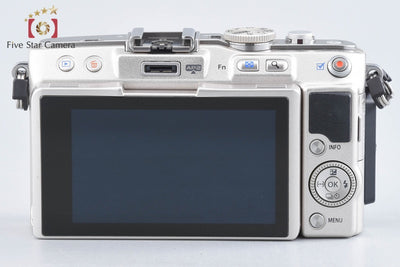 【中古】OLYMPUS オリンパス PEN Lite E-PL5 シルバー ミラーレス一眼カメラ シャッター回数僅少
