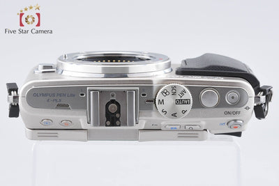 【中古】OLYMPUS オリンパス PEN Lite E-PL5 シルバー ミラーレス一眼カメラ シャッター回数僅少