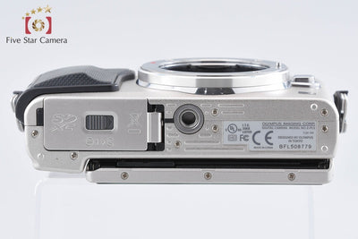 【中古】OLYMPUS オリンパス PEN Lite E-PL5 シルバー ミラーレス一眼カメラ シャッター回数僅少