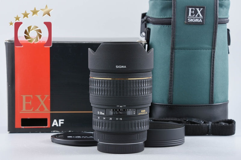 【中古】SIGMA シグマ 15-30mm f/3.5-4.5 EX DG Aspherical IF キヤノン用 元箱付き