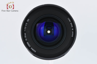 【中古】SIGMA シグマ 15-30mm f/3.5-4.5 EX DG Aspherical IF キヤノン用 元箱付き