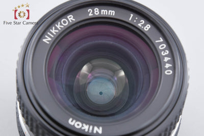 【中古】Nikon ニコン Ai-S NIKKOR 28mm f/2.8