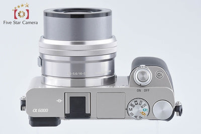【中古】SONY ソニー α6000 ILCE-6000 シルバー パワーズームレンズキット 多言語対応