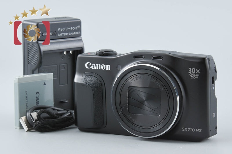 【中古】Canon キヤノン PowerShot SX710 HS ブラック コンパクトデジタルカメラ