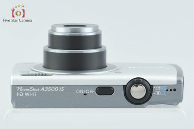 【中古】Canon キヤノン PowerShot A3500 IS シルバー コンパクトデジタルカメラ 元箱付き
