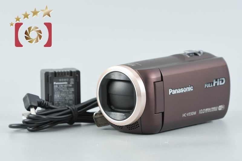 【中古】Panasonic パナソニック HC-V550M ブラウン デジタルハイビジョンビデオカメラ