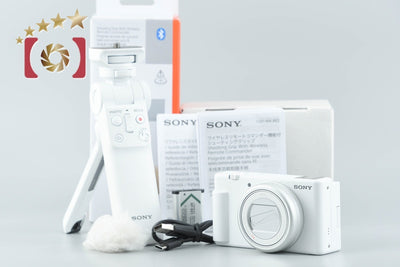 【中古】SONY ソニー VLOGCAM ZV-1M2G シューティンググリップキット ホワイト 元箱付き 多言語対応