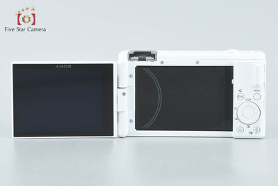 【中古】SONY ソニー VLOGCAM ZV-1M2G シューティンググリップキット ホワイト 元箱付き 多言語対応