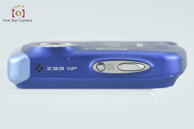 【中古】FUJIFILM 富士フイルム FinePix Z33WP ブルー コンパクトデジタルカメラ