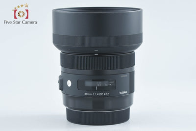 【中古】SIGMA シグマ Art 30mm f/1.4 DC HSM キヤノン用 元箱付き