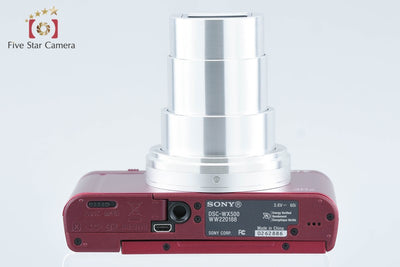 【中古】SONY ソニー Cyber-shot DSC-WX500 レッド デジタルスチルカメラ 多言語対応