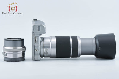 【中古】SONY ソニー α NEX-5T シルバー ダブルズームレンズキット 多言語対応