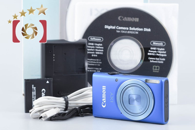 【中古】Canon キヤノン IXY 100F ブルー コンパクトデジタルカメラ 元箱付き