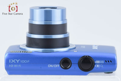 【中古】Canon キヤノン IXY 100F ブルー コンパクトデジタルカメラ 元箱付き