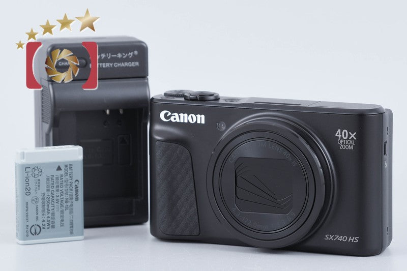 【中古】Canon キヤノン PowerShot SX740 HS ブラック コンパクトデジタルカメラ