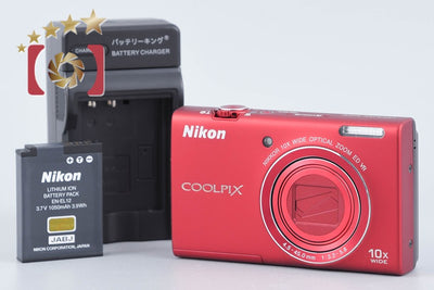 【中古】Nikon ニコン COOLPIX S6200 ブリリアントレッド コンパクトデジタルカメラ