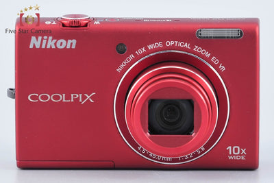 【中古】Nikon ニコン COOLPIX S6200 ブリリアントレッド コンパクトデジタルカメラ