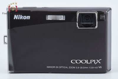 【中古】Nikon ニコン COOLPIX S60 パープリッシュブラック コンパクトデジタルカメラ 元箱付き