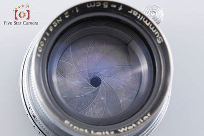 【中古】Leica ライカ Summitar 50mm f/2 後期 円形絞り L39 ライカスクリューマウント