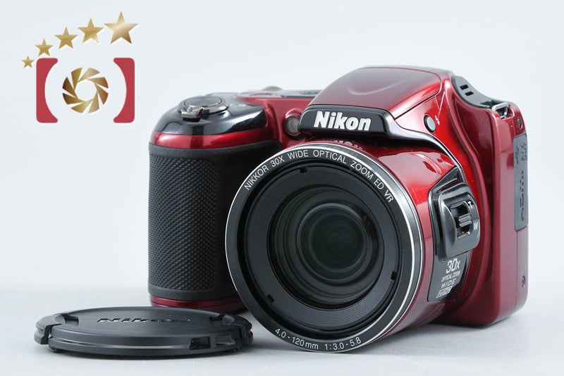 【中古】Nikon ニコン COOLPIX L820 レッド コンパクトデジタルカメラ