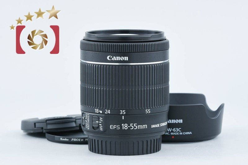 【中古】Canon キヤノン EF-S 18-55mm f/3.5-5.6 IS STM