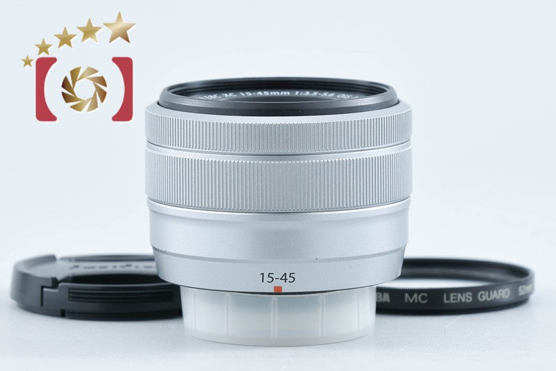 【中古】FUJIFILM 富士フイルム XC 15-45mm f/3.5-5.6 OIS PZ シルバー
