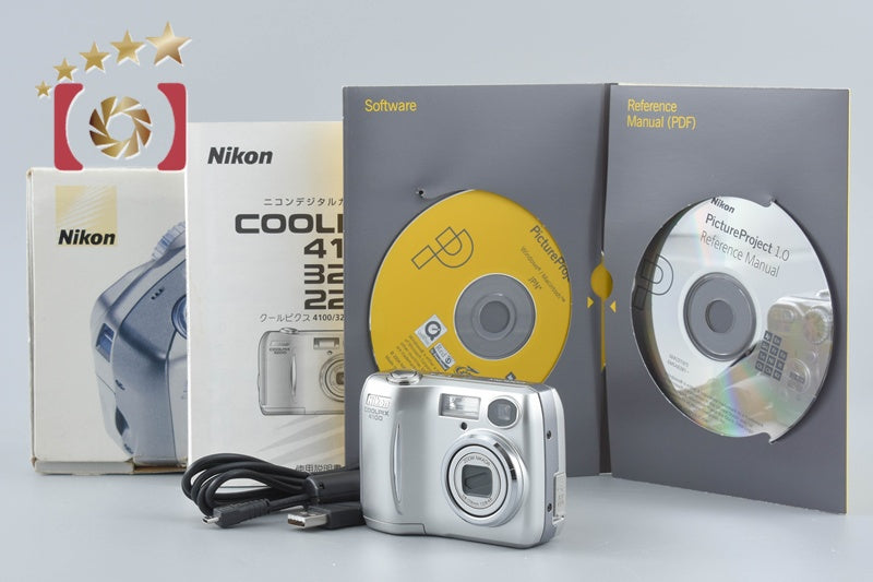 【中古】Nikon ニコン COOLPIX 4100 クロムシルバー コンパクトデジタルカメラ 元箱付き